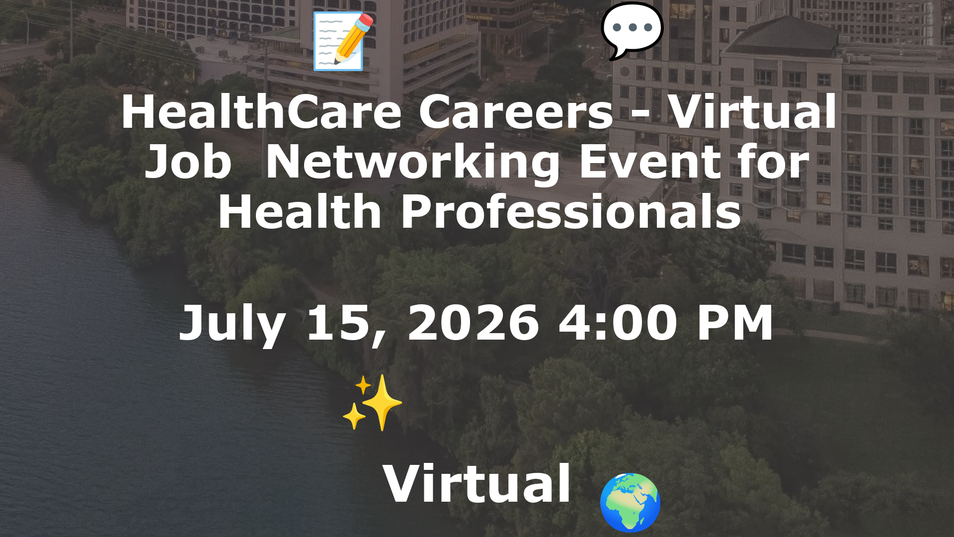 HealthCare Careers - Virtual Job  Networking Event for Health Professionals event image